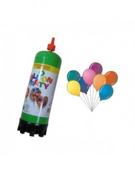 Butelie heliu + set 25 baloane